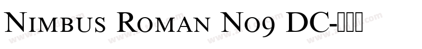 Nimbus Roman No9 DC字体转换